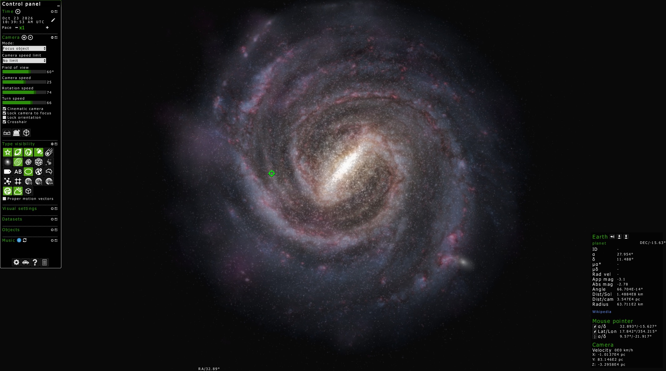 The very first Milky Way in Gaia Sky. (Top)