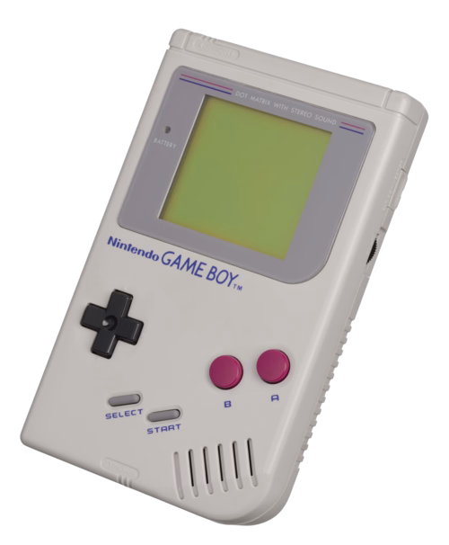 The original Nintendo Game Boy. Original by Evan-Amos.