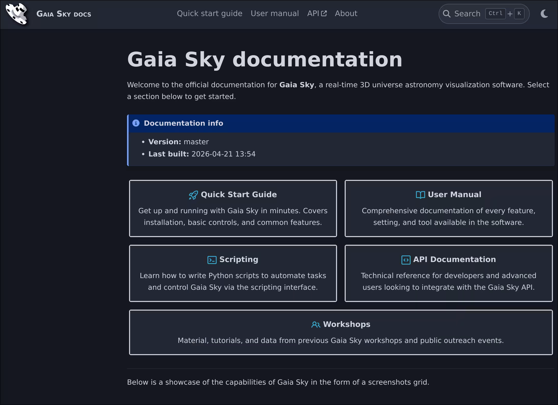Gaia Sky docs